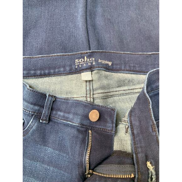 New York & Company Soho Low rise Skinny Denim leggings Jeans Women's 4 - Picture 10 of 11